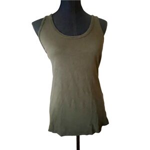 Rag & Bone cotton olive designer tank top size large